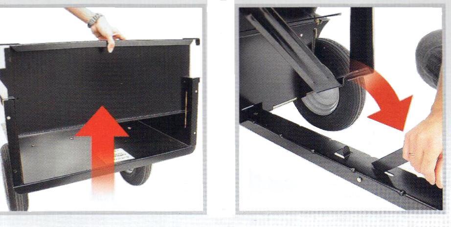 sponda rimovile e sistema di ribaltamento carrello LC1500B